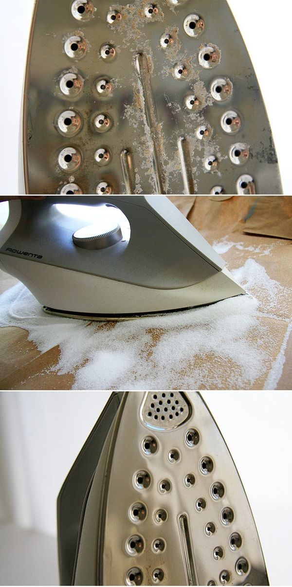 Clean-the-iron-with-salt