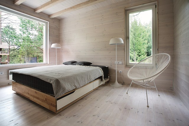 Lithuanian-Hunting-House-Devyni-architektai-Lithuania-Bedroom-Humble-Homes